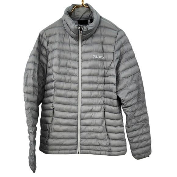 Marmot I45730 Grey Full Zip Medium Warm Lightweight Packable - Picture 1 of 9